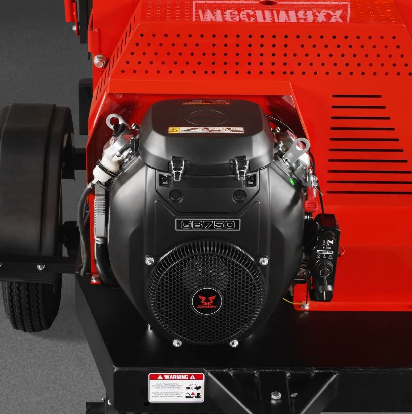 25hp 750cc Twin Cylinder ZONSEN Petrol Engine 7" Hydraulic Feeding Wood Chipper, DCH7