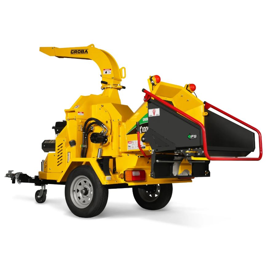 35hp 1000cc ZONSEN E-Start 8 inch Gas Powered Commerical Wood Chipper with Intelligent Hydraulic Feeding System , CROBA TX1000