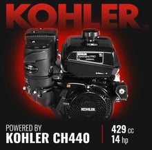 Load image into Gallery viewer, 6 inch KOHLER E-Start 429cc 14HP Gas Powered 4 - Wheel Drum Wood Chipper with Taillight , B150