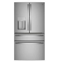 Load image into Gallery viewer, GE Refrigerator 27.9 Smart Fingerprint Resistant French Door