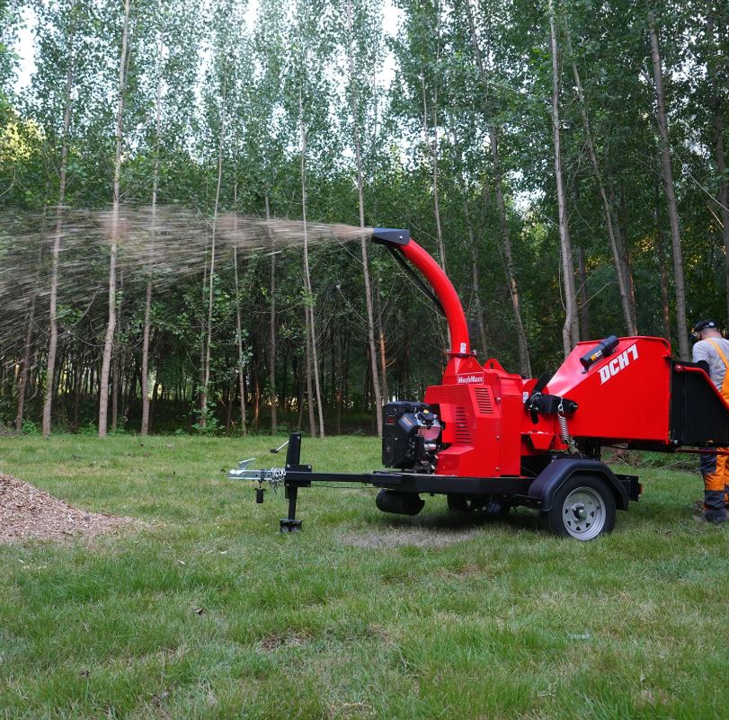 25hp 750cc Twin Cylinder ZONSEN Petrol Engine 7" Hydraulic Feeding Wood Chipper, DCH7