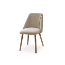 Load image into Gallery viewer, Willow Pale Oak Dining Table Set - 6 Seater - Freya Sand Dining Chairs - Whitewash Legs