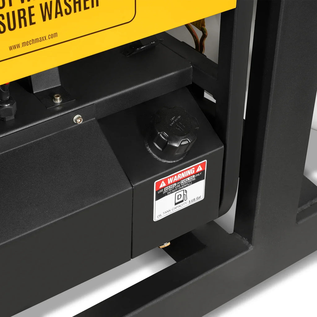 MechMaxx 4000 PSI 4 GPM ZONSEN E-Start Engine Hot Water Pressure Washer Skid Mounted with 245 Gal Tank,  HPW40DBT