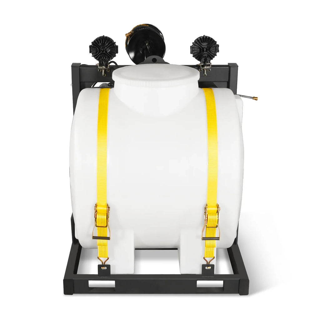 MechMaxx 4000 PSI 4 GPM ZONSEN E-Start Engine Hot Water Pressure Washer Skid Mounted with 175 Gal Tank,  HPW40DT