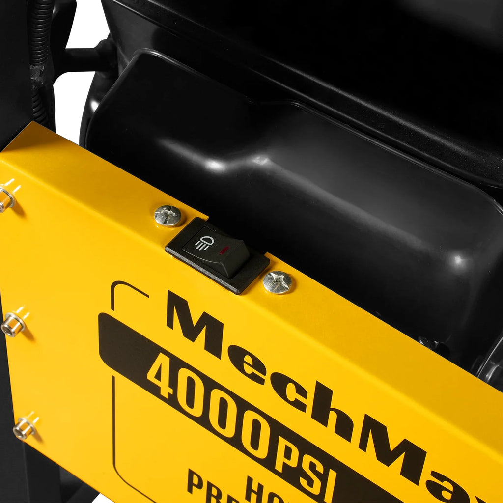 MechMaxx 4000 PSI 4 GPM ZONSEN E-Start Engine Hot Water Pressure Washer Skid Mounted with 175 Gal Tank,  HPW40DT
