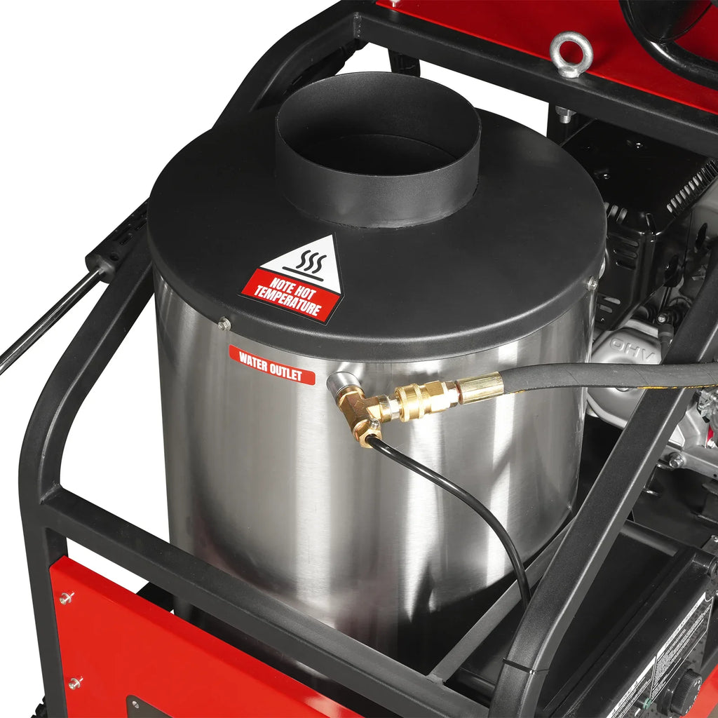 MechMaxx 4000 PSI 4 GPM HONDA E-Start Engine Hot Water Pressure Washer with Hose Reel,  HPW40H