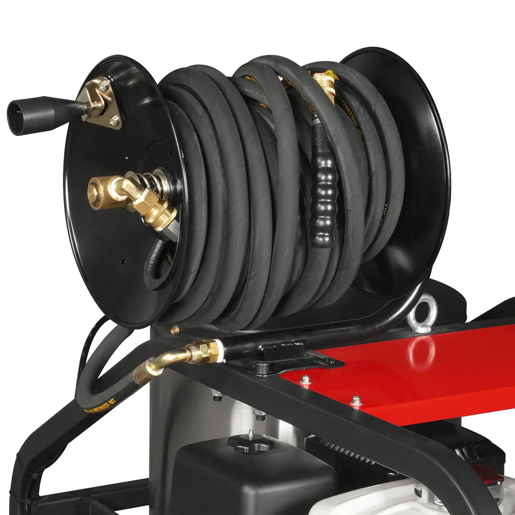 MechMaxx 4000 PSI 4 GPM HONDA E-Start Engine Hot Water Pressure Washer with Hose Reel,  HPW40H