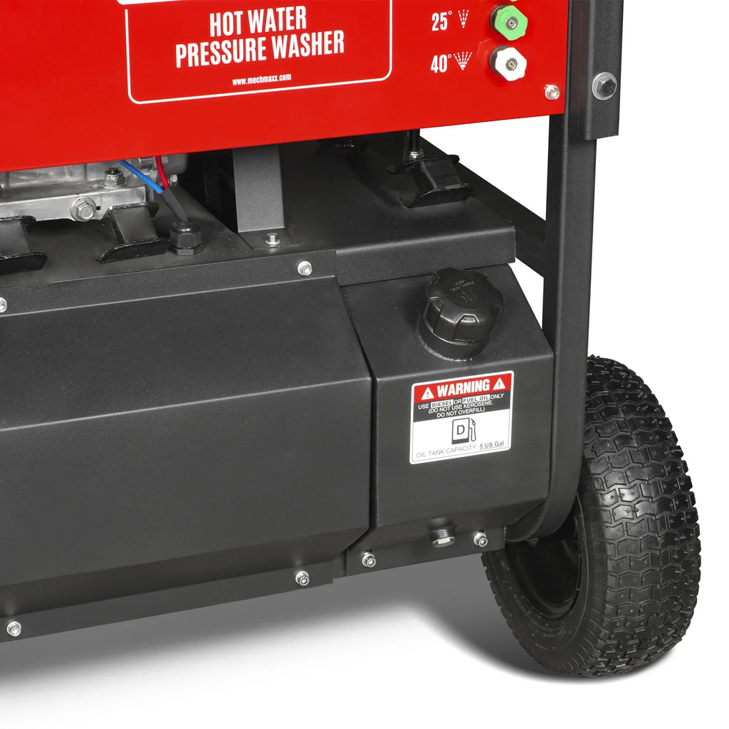 MechMaxx 4000 PSI 4 GPM HONDA E-Start Engine Hot Water Pressure Washer with Hose Reel,  HPW40H