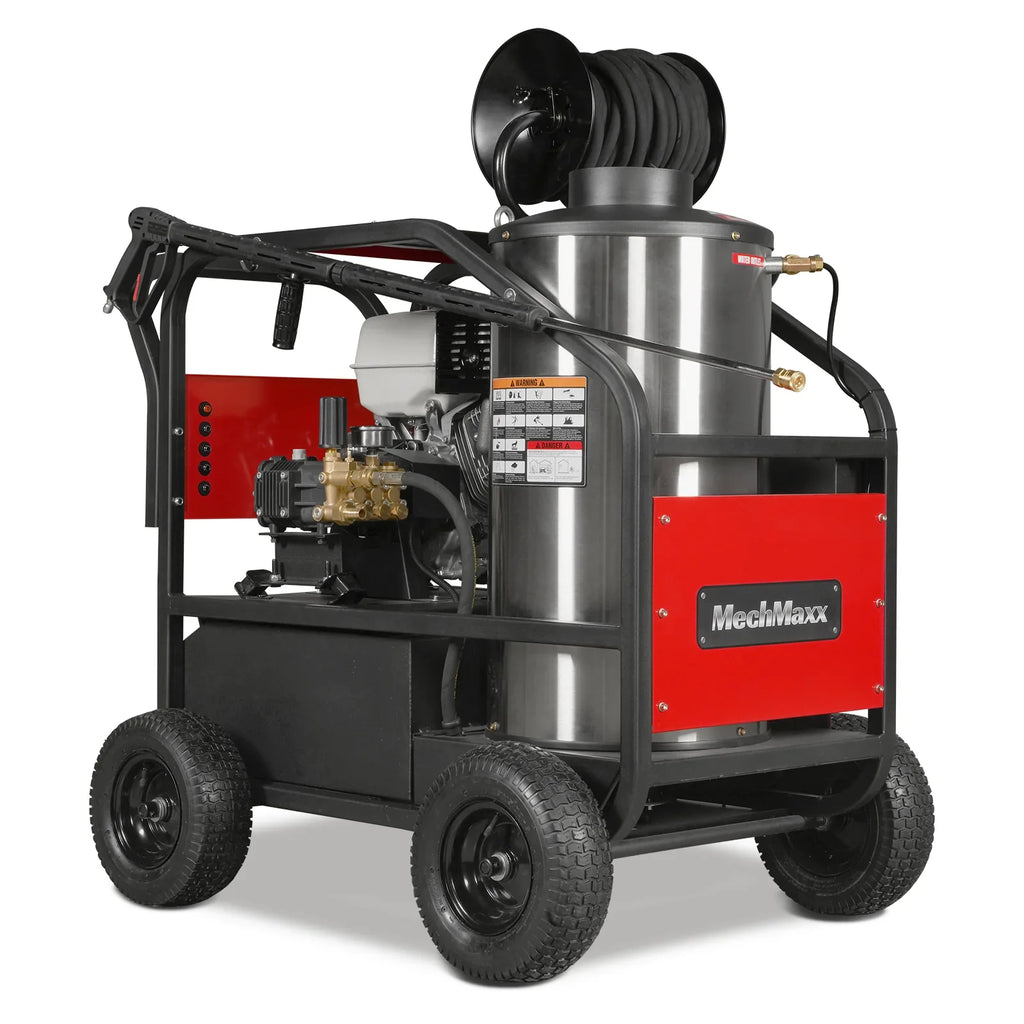 MechMaxx 4000 PSI 4 GPM HONDA E-Start Engine Hot Water Pressure Washer with Hose Reel,  HPW40H