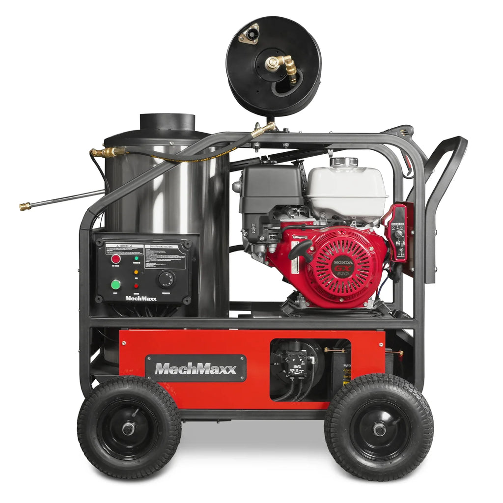 MechMaxx 4000 PSI 4 GPM HONDA E-Start Engine Hot Water Pressure Washer with Hose Reel,  HPW40H