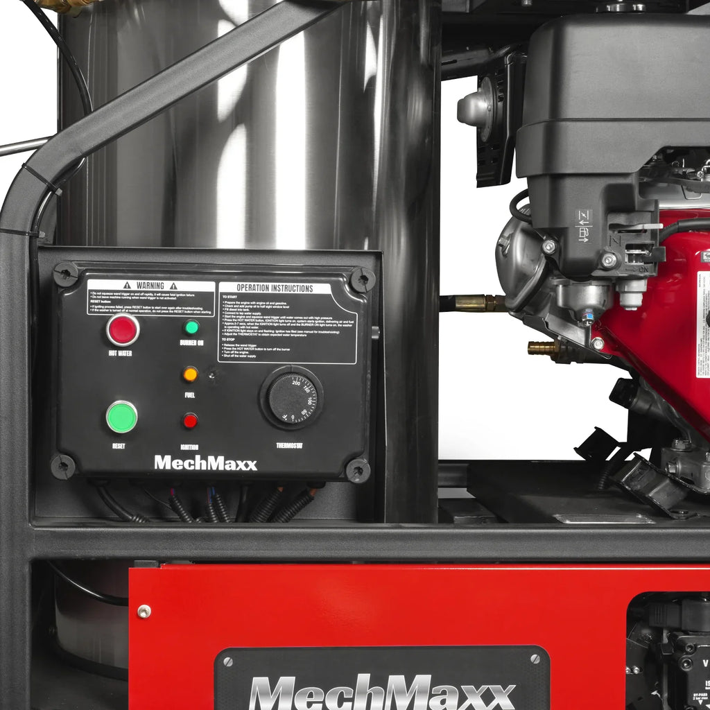 MechMaxx 4000 PSI 4 GPM HONDA E-Start Engine Hot Water Pressure Washer with Hose Reel,  HPW40H