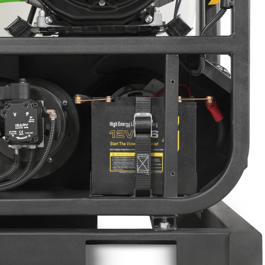 MechMaxx 4000 PSI 4 GPM HONDA E-Start Engine Hot Water Pressure Washer Skid Mounted with 245 Gal Tank, HPW40HBT