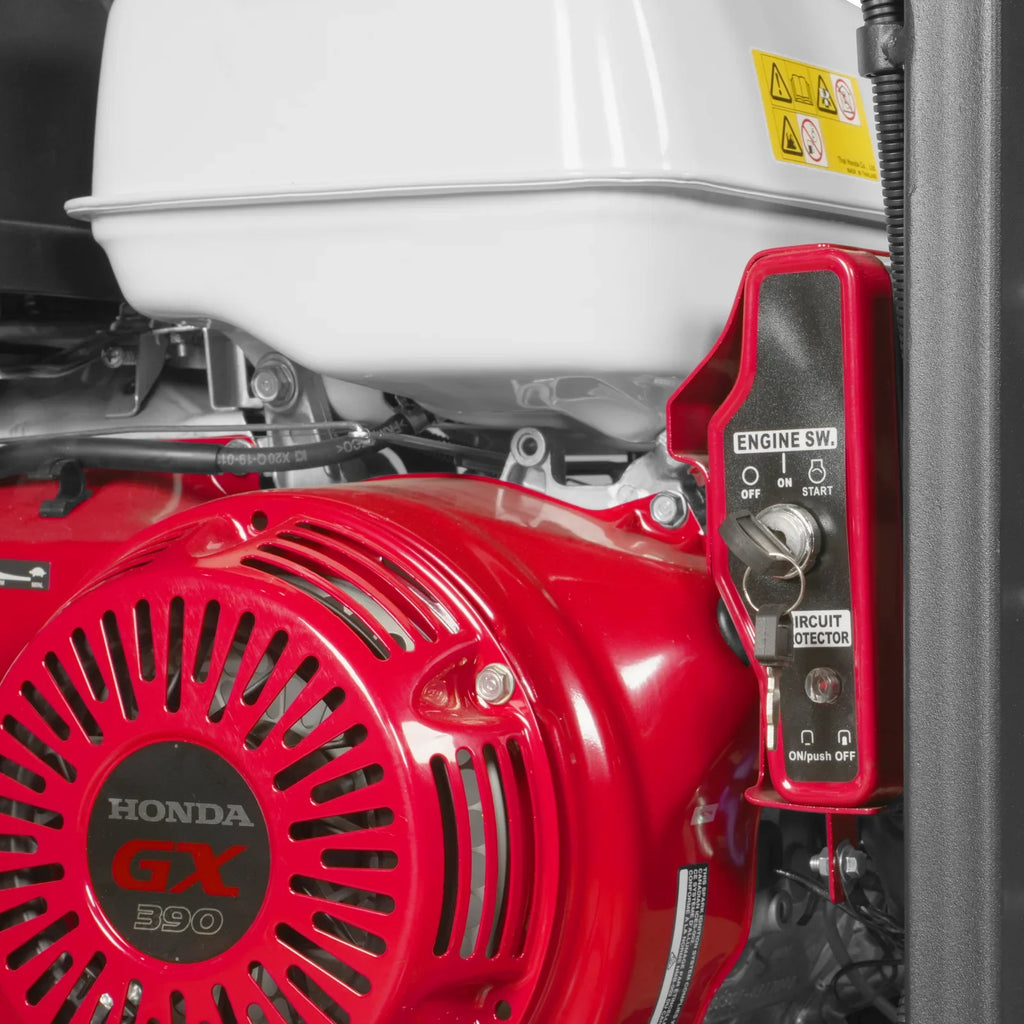 MechMaxx 4000 PSI 4 GPM HONDA E-Start Engine Hot Water Pressure Washer Skid Mounted with 175 Gal Tank,  HPW40HT