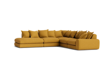 Load image into Gallery viewer, Wodge Modular Chaise Corner Sofa - Large Right Hand - Slubby - Whipped Cream - White