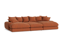 Load image into Gallery viewer, Wodge Chaise Movie Sofa - Cinema - Twill - Whipped Cream - White
