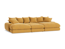 Load image into Gallery viewer, Wodge Chaise Movie Sofa - Cinema - Twill - Whipped Cream - White