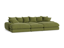 Load image into Gallery viewer, Wodge Chaise Movie Sofa - Cinema - Twill - Whipped Cream - White