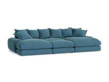 Load image into Gallery viewer, Wodge Chaise Movie Sofa - Cinema - Twill - Whipped Cream - White