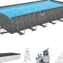 Load image into Gallery viewer, Bestway APX 365 24 ft. x 12 ft. x 52 in. Rectangular Above Ground Pool Set