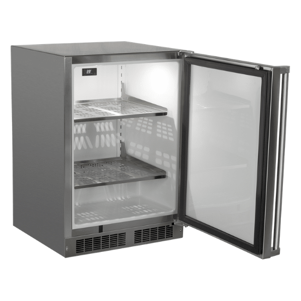 Marvel | 24” 5.33 Cu. Ft. Compact Fridge with Lock & Reversible Hinge - Outdoor Rated