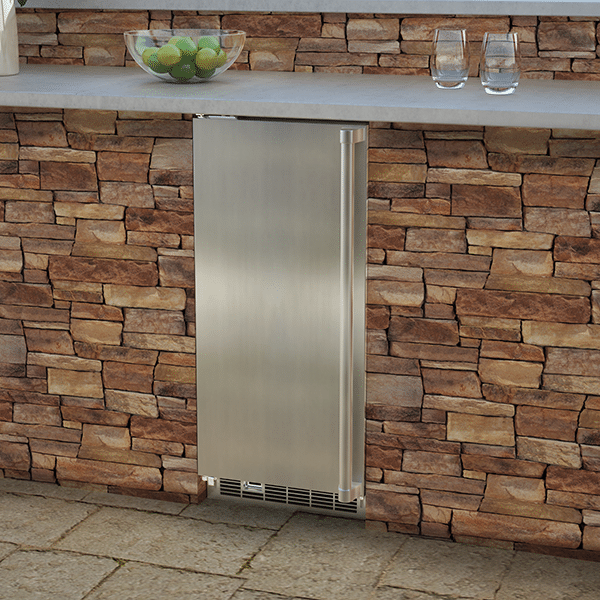 Marvel | 15” 2.7 Cu. Ft. Compact Refrigerator - Outdoor Rated Left Handed
