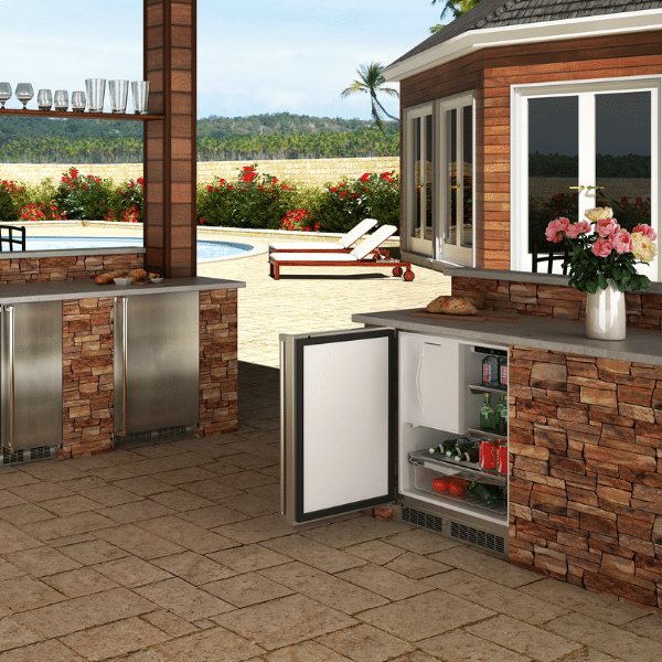 Marvel | 24" Reversible Hinge Compact Refrigerator with Freezer