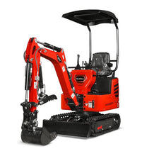Load image into Gallery viewer, Mini Compact Excavator H-O-N-D-A GX390 Engine, 65.7" Max. Digging Depth, 1Ton, 2280 LBS Operating Weight