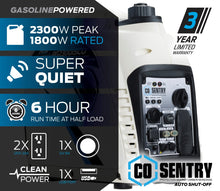 Load image into Gallery viewer, Pulsar PG2300ISCO 2,300-Watt Quiet Gasoline Powered Inverter Generator with CO Shutdown Sensor