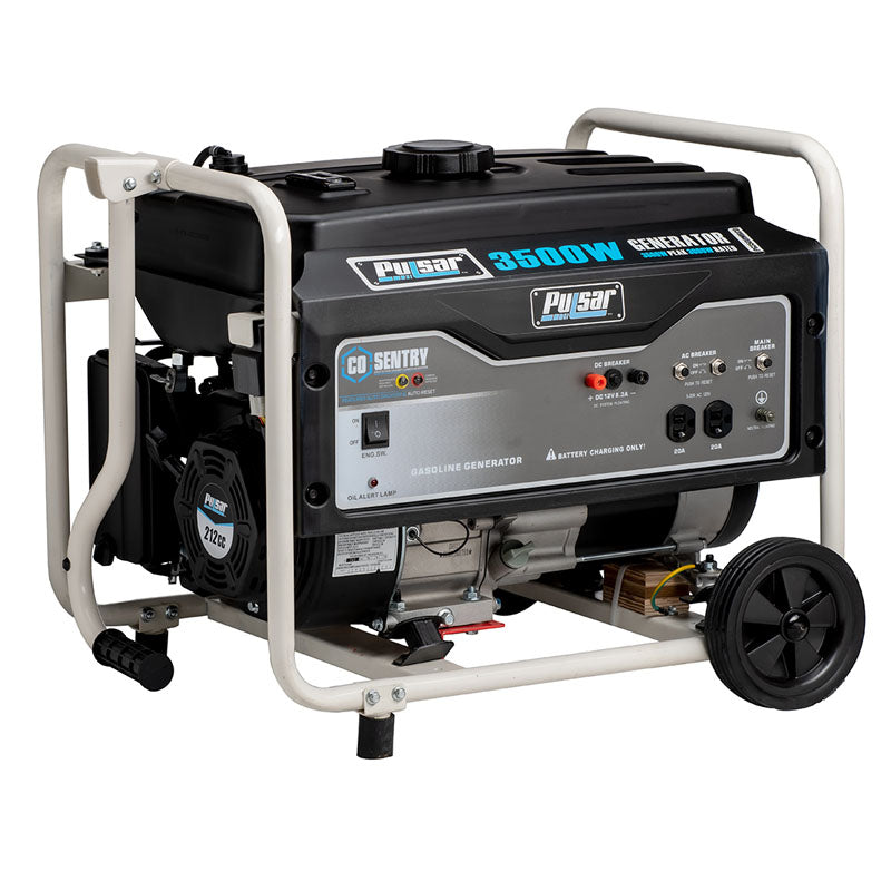 Pulsar PG3500MRCO 3,500-Watt Gasoline Powered Generator with CO Shutdown Sensor and Mobility Kit