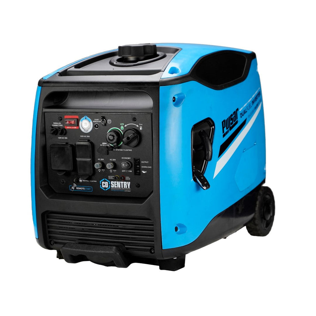 Pulsar PG4500BISRCO 4,500-Watt Remote Start Dual-Fuel Inverter Generator with CO Shutdown Sensor