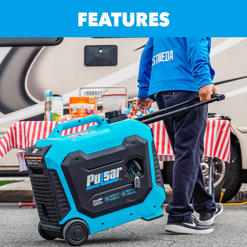 Pulsar PG5000BiSRCO 5000-Watt Dual Fuel Inverter Generator with Remote Start and CO Sentry