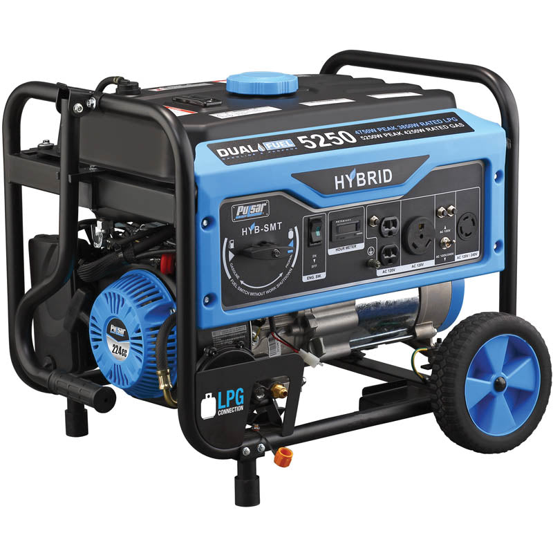 Pulsar PG5250B 5,250 Peak Watt Dual-Fuel Generator