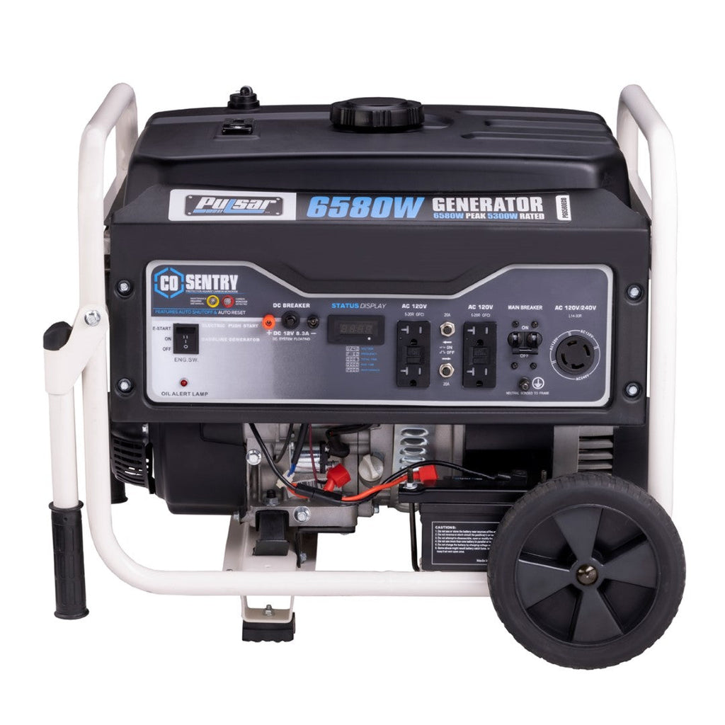 Pulsar PG6580ECO 6,580-Watt Gasoline Powered Generator with CO Shutdown Sensor