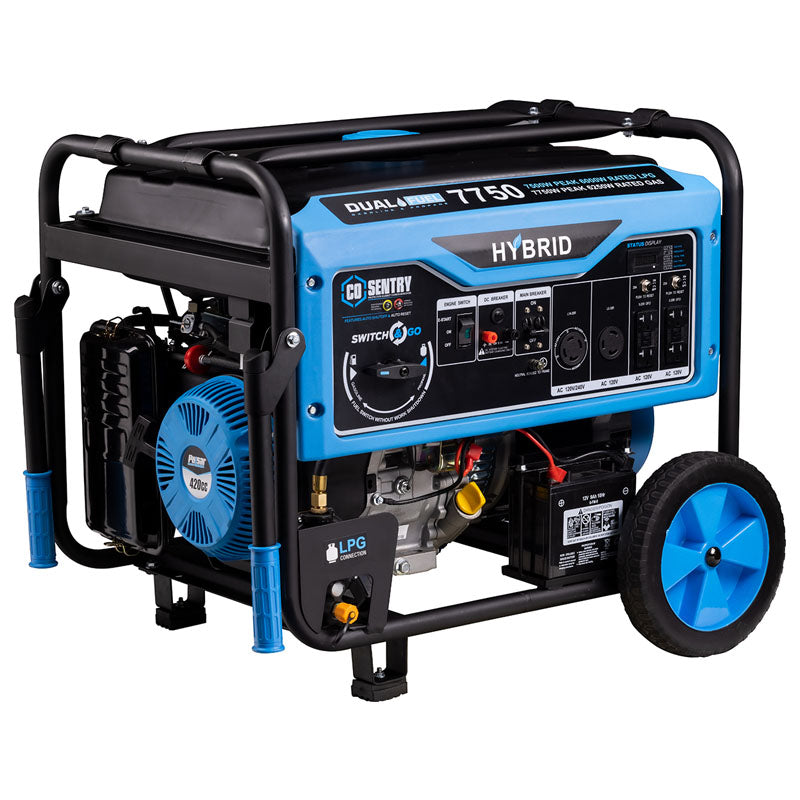 Pulsar PG7750BCO 7,750-Watt Dual-Fuel Generator with CO Alert