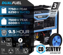 Load image into Gallery viewer, Pulsar PG7750BCO 7,750-Watt Dual-Fuel Generator with CO Alert