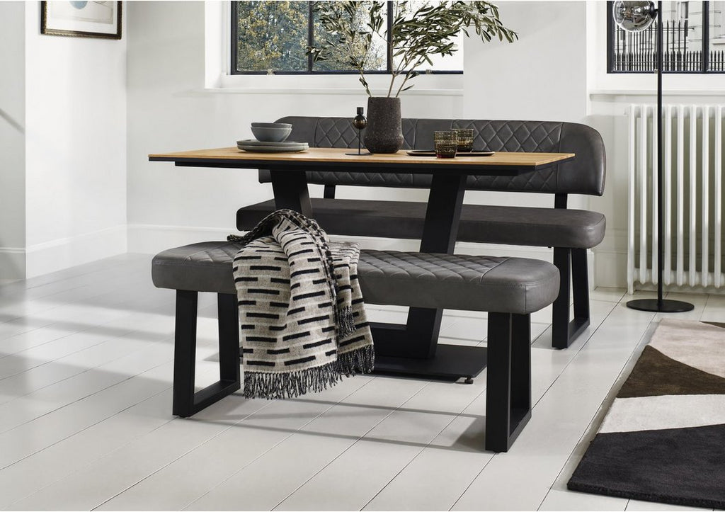 Venus Dining Table, High Back Dining Bench and Low Dining Bench
