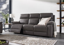 Load image into Gallery viewer, Raven Set of Two 3 Seater Leather Power Recliner Sofas