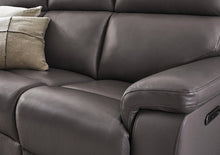 Load image into Gallery viewer, Raven Set of Two 3 Seater Leather Power Recliner Sofas