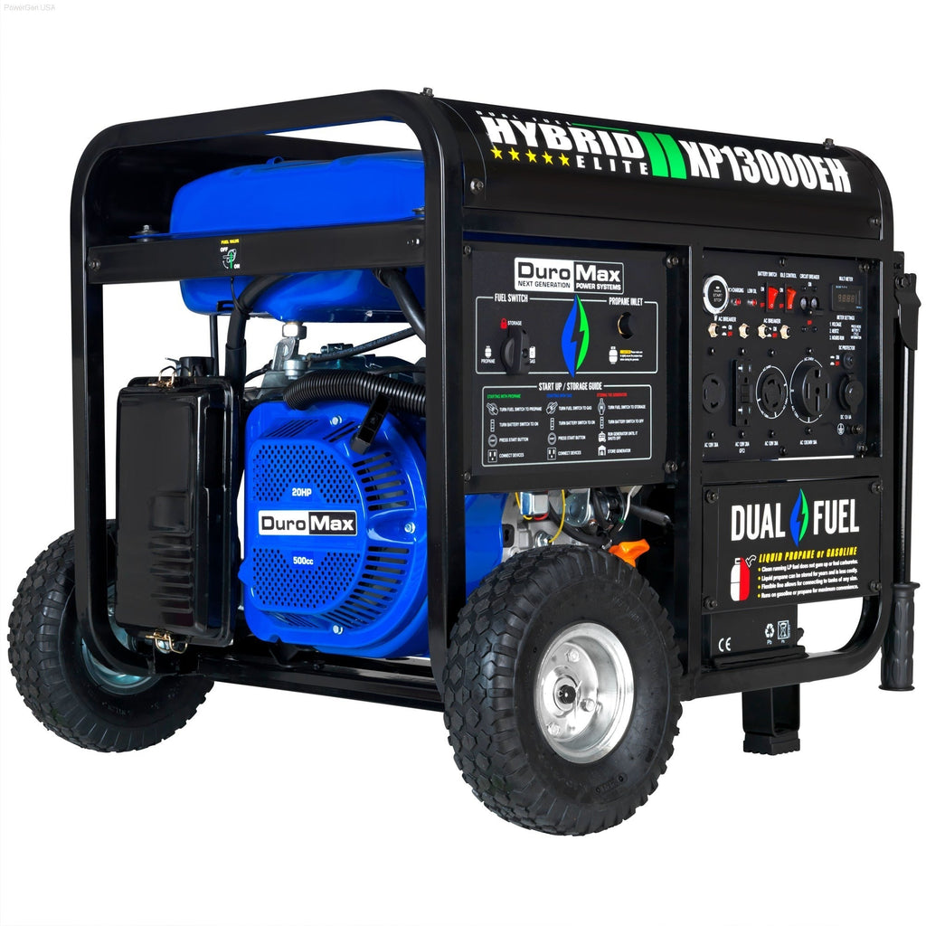 DuroMax XP13000EH 13,000 Watt Dual Fuel EH Portable Generator for Home Power Backup  - PowerGen USA