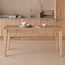 Load image into Gallery viewer, Raleigh Whitewash Dining Table Set - 6 Seater - Carter Whitewash Oak Dining Armchairs