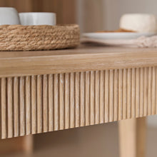 Load image into Gallery viewer, Raleigh Whitewash Oak Rectangular Dining Table Set - 6 Seater - Freya Sand Dining Chairs - Whitewash Oak Legs
