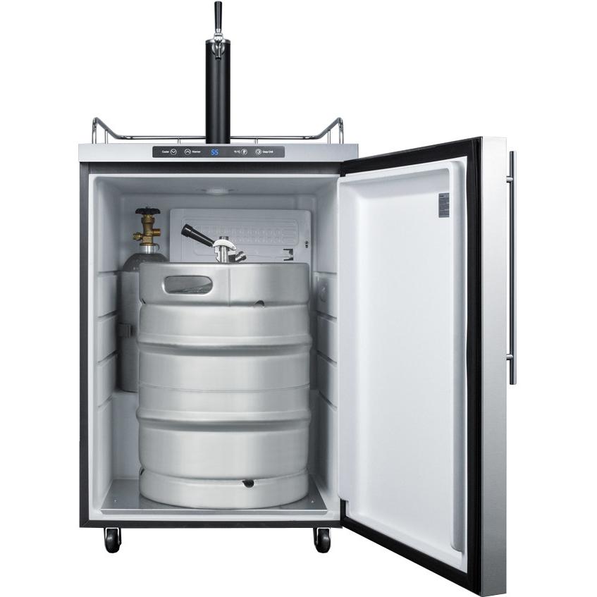 Summit | 24-Inch 5.6 Cu. Ft. Outdoor Single Tap Beer Dispenser & Kegerator