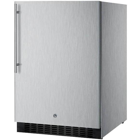 Summit | 24" Refrigerator with Stainless Steel Wrapped Exterior