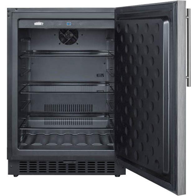 Summit | 24" Refrigerator with Stainless Steel Wrapped Exterior