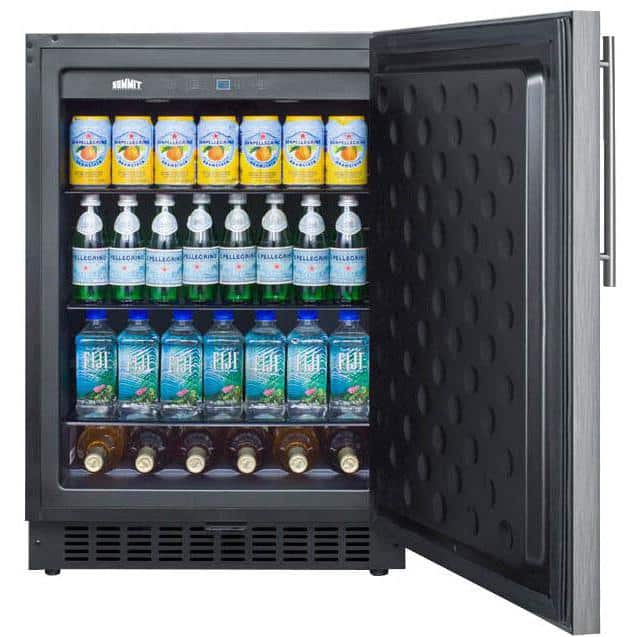 Summit | 24" Refrigerator with Stainless Steel Wrapped Exterior