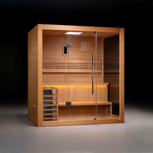 Load image into Gallery viewer, Cedar Barrel Cold Plunge + Solis Traditional Sauna (2-3)