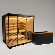 Load image into Gallery viewer, Stealth Cedar XL Plunge + Titan Sauna Bundle (4-5)