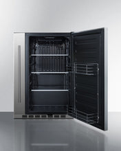 Load image into Gallery viewer, Summit | Shallow Depth 24" Wide Outdoor Built-In Refrigerator with Slide-Out Storage Compartment