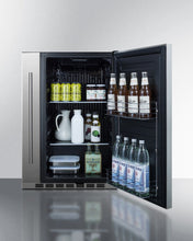 Load image into Gallery viewer, Summit | Shallow Depth 24" Wide Outdoor Built-In Refrigerator with Slide-Out Storage Compartment