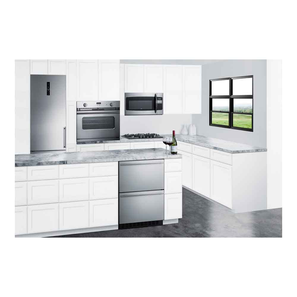 Summit | ASDR2414 24" Wide 2-Drawer All-Refrigerator